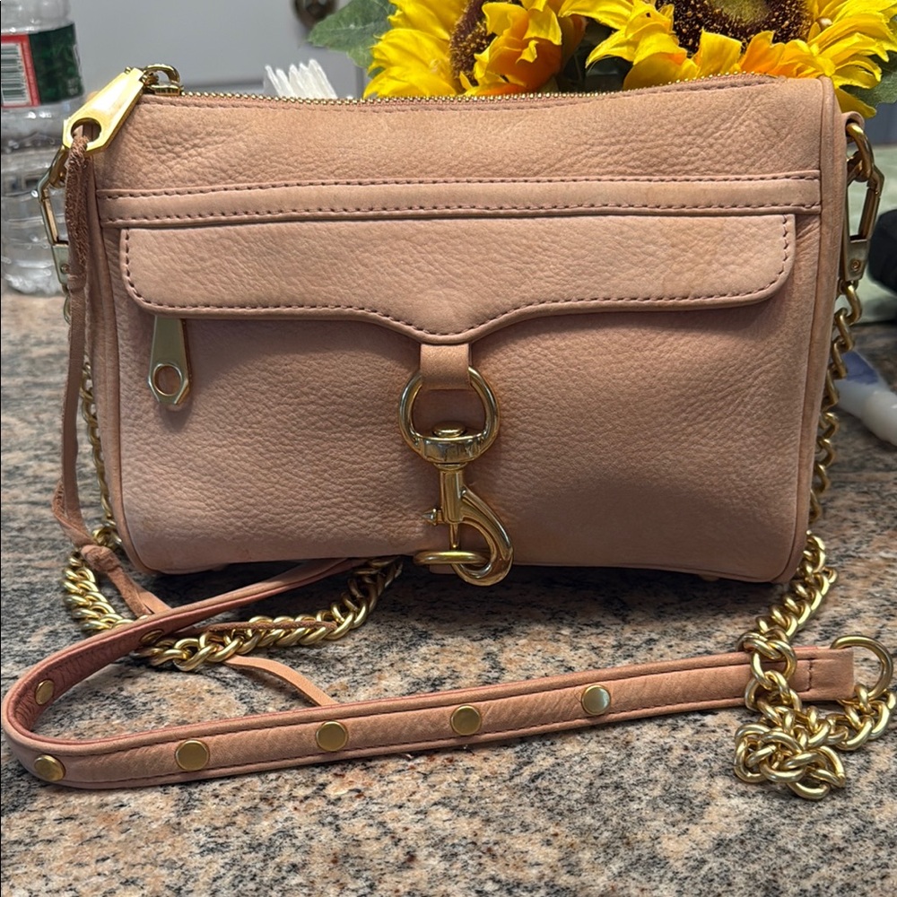 Rebecca Minkoff Mac Rose Leather Crossbody Bag